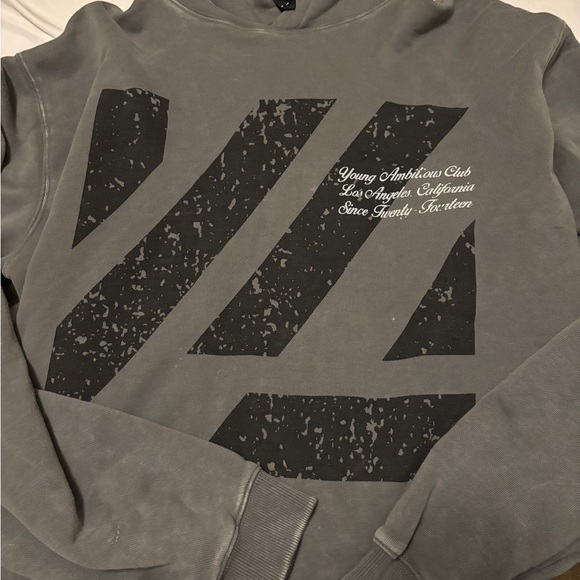 YoungLA Heather Gray Hoodie - Picture 3 of 5